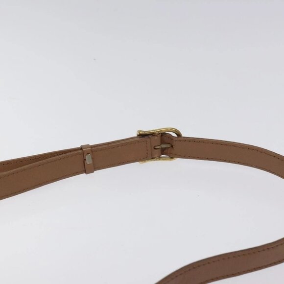 CELINE Macadam Canvas Shoulder Bag PVC Leather Brown Gold Auth 119072 - Picture 8 of 16